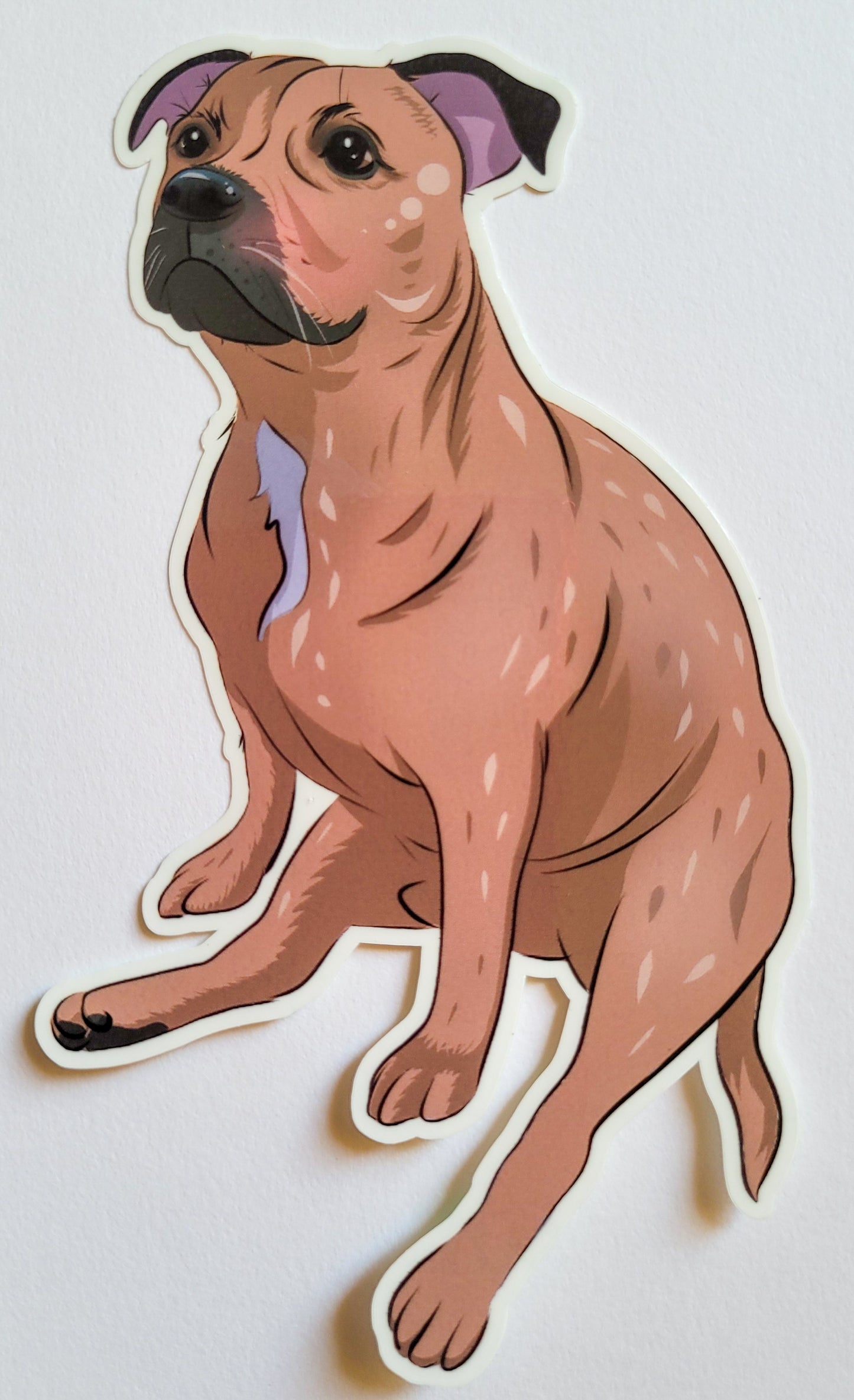 Staffordshirebullterrieri-vinyylitarra (ISO)