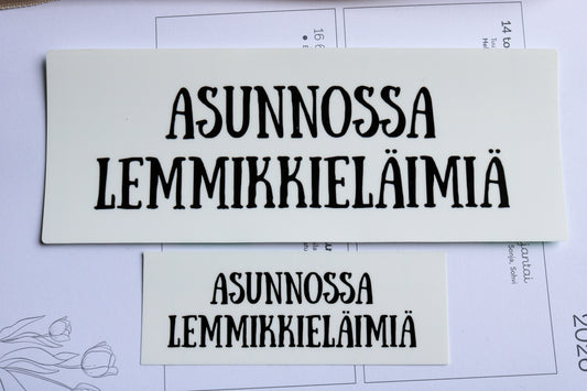 Asunnossa lemmikkejä- vinyylitarra (ISO)