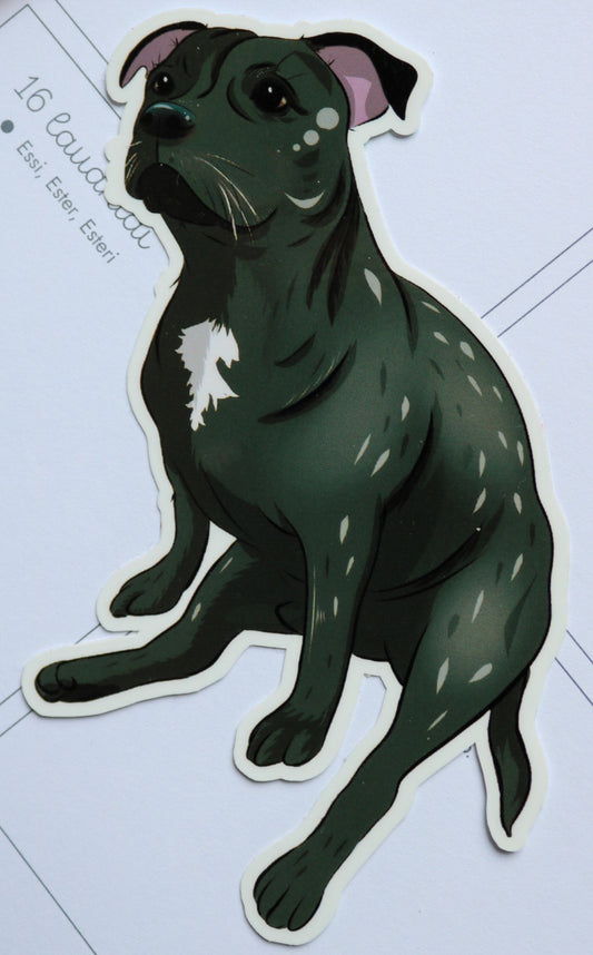 Staffordshirebullterrieri-vinyylitarra (ISO)