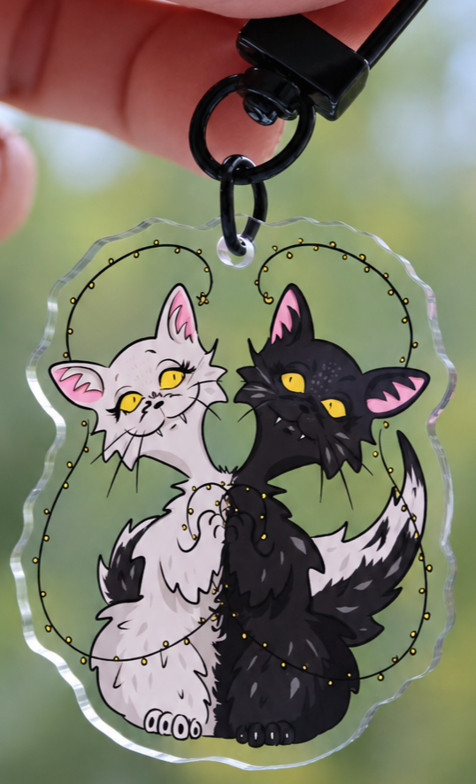 Kissakaksoset - avaimenperä